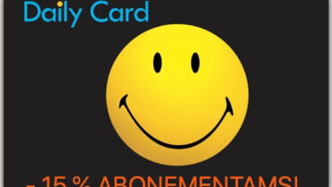 Su Daily Card nuolaidų kortele -15% abonementams!